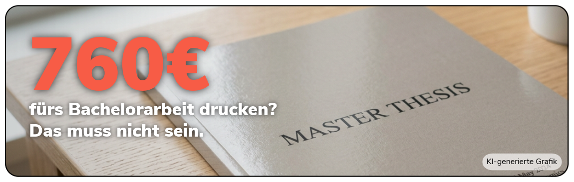 Bachelorarbeit drucken günstig – Softcover statt Hardcover | Printnow