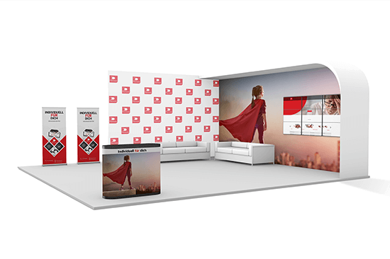 Ein Messestand im Printnow Design