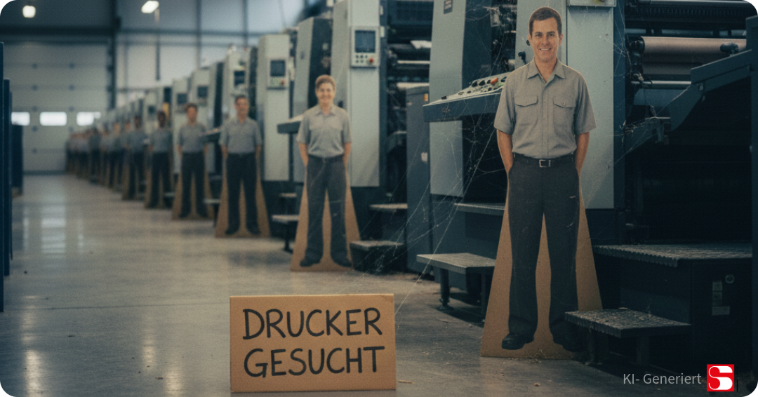 Pappaufsteller von Mitarbeitern