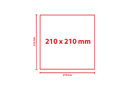 Broschüre klammergeheftet, 210 x 210, Umschlag 4-seitig, 8 Seiten Inhalt Format quadratisch 210 x 210 mm