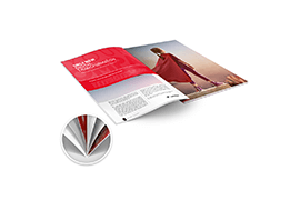 Broschüre klebegebunden, DIN-A6, Umschlag 4-seitig, 40 Seiten Inhalt DIN A6 Klebebindung 
