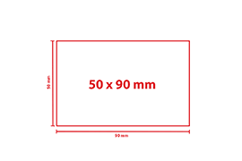 Taschenkalender 1-seitig, 90 x 50 mm quer Format 50x90mm
