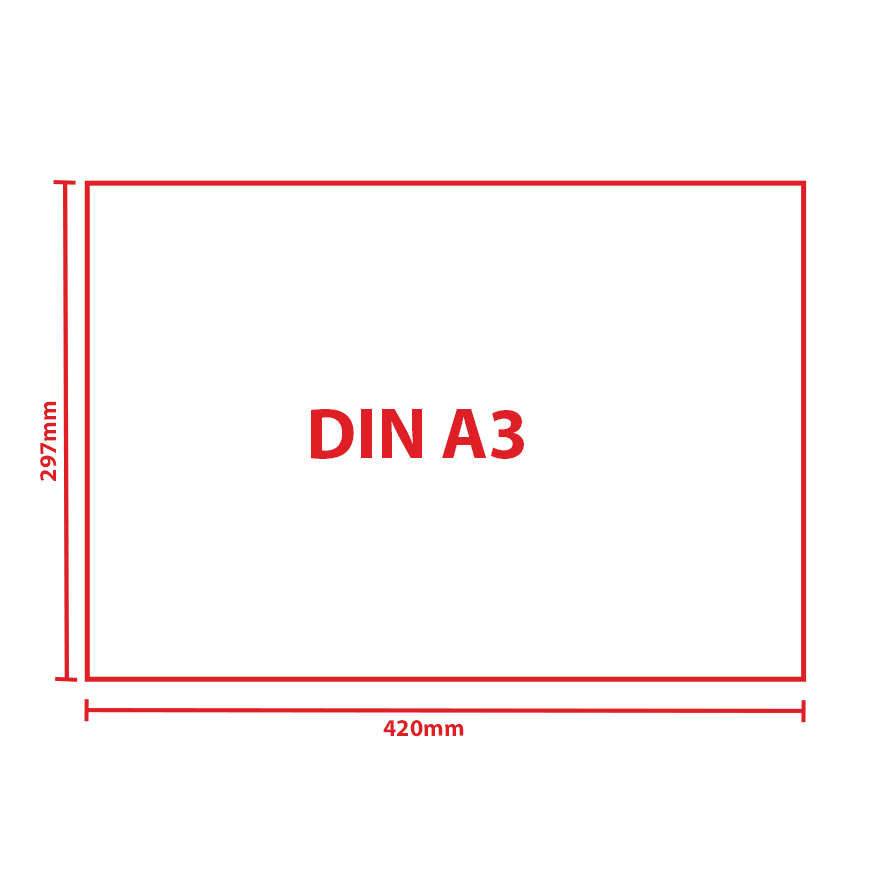 Jahreskalender, DIN A3 (420 x 297 mm) quer Format DIN A3 im Querformat