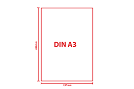 Plakat 1-seitig, DIN A3 (297 x 420 mm) hoch - Digitaldruck Format DIN A3 297 x 420 mm