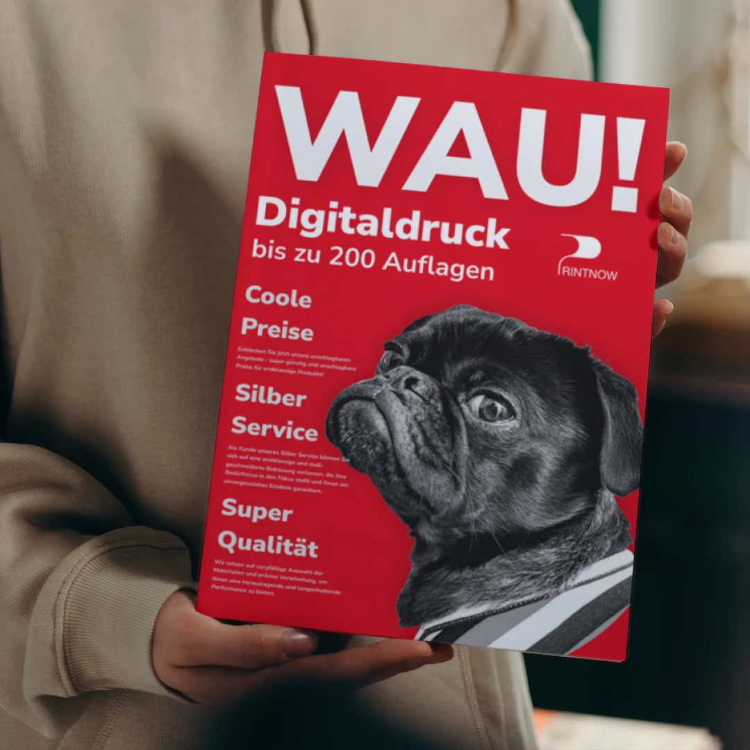 Digitaldruck mit Klammerheftung & Umschlag | DIN A4 Digitaldruck Broschüren drucken bei Printnow A4