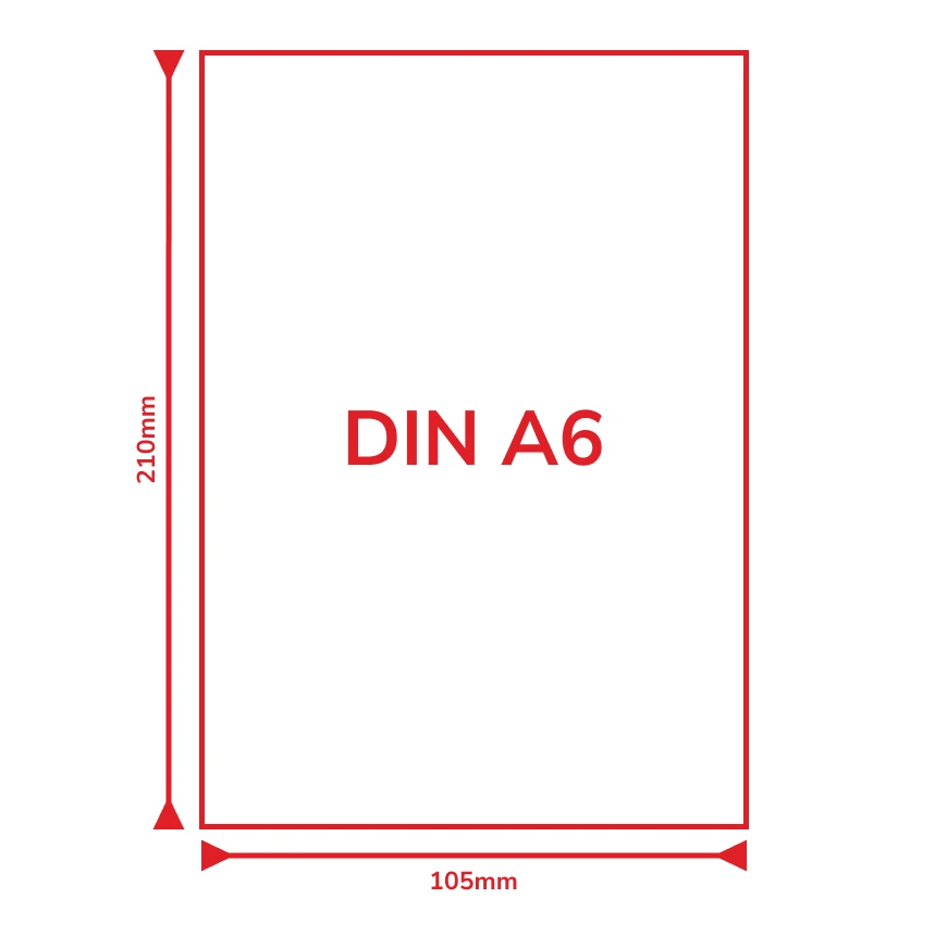 Digitaldruck mit Klebebindung | DIN A6 DIN A6