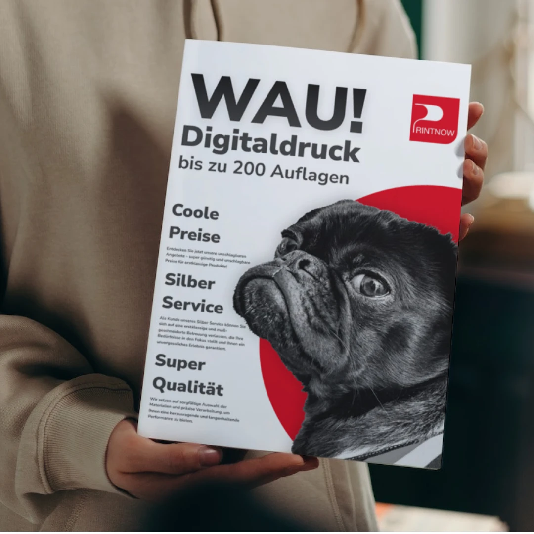 Digitaldruck mit Klebebindung | DIN Lang Digitaldruck Broschüren drucken bei Printnow A4