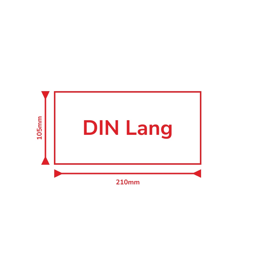 Digitaldruck mit Klammerheftung | DIN Lang DIN Lang