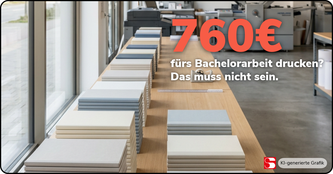 Bachelorarbeit drucken lassen Softcover Digitaldruck