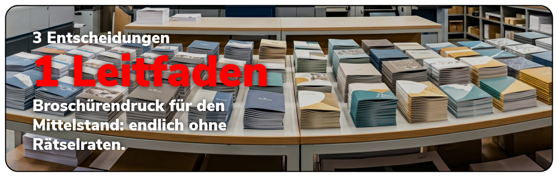 Broschürendruck für den Mittelstand – Bindung, Veredelung und Auflage im Überblick