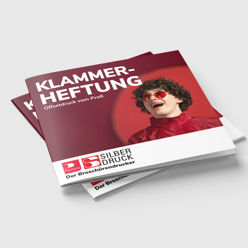 Broschüre klammergeheftet, 210 x 210, Umschlag 4-seitig, 8 Seiten Inhalt